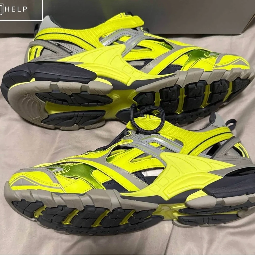 Balenciaga Men’s Track 2 Open Sneakers - Picture 3 of 7